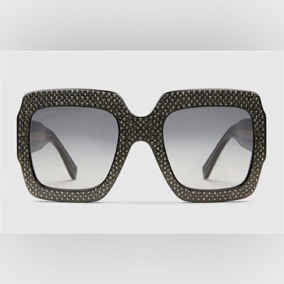 Gucci 3861 Women's Sunglasses in Black with Crystals - Picture 2 of 2